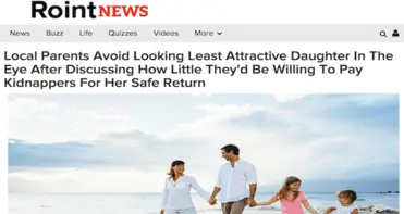 News From Our Sister Site: Parents Avoid Least Attractive Daughter