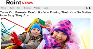 News From Our Sister Site: Turns Out Parents Don’t Like You Filming Their Kids No Matter How Sexy They Are