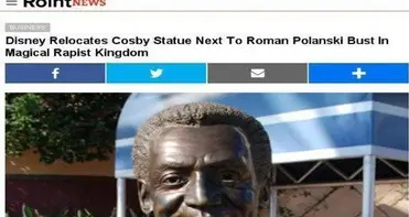 From Our Sister Site: Disney Relocates Cosby Statue Next To Roman Polanski Bust In Magical Rapist Kingdom