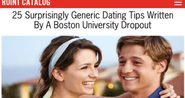 From Our Sister Site: 25 Surprisingly Generic Dating Tips Written By A Boston University Dropout