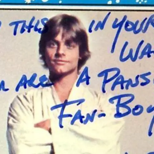Mark Hamill Writes The Best Autographs For Star Wars Fans