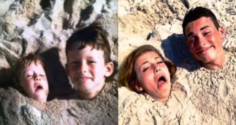 37 Hilarious Recreated Childhood Photos