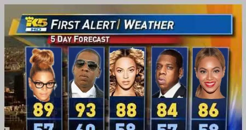 6 Weather Forecasts That Disprove Jay-Z and Beyoncé Divorce Rumors