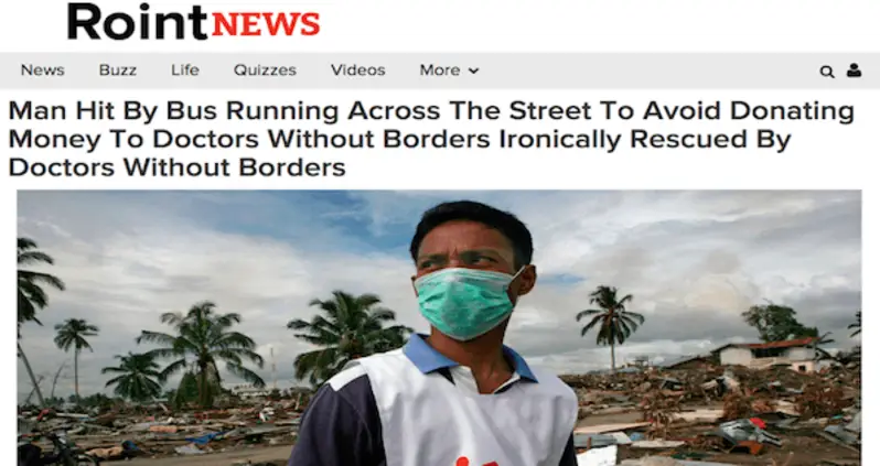 News From Our Sister Site: Man Hit By Bus Running From Doctors Without Borders