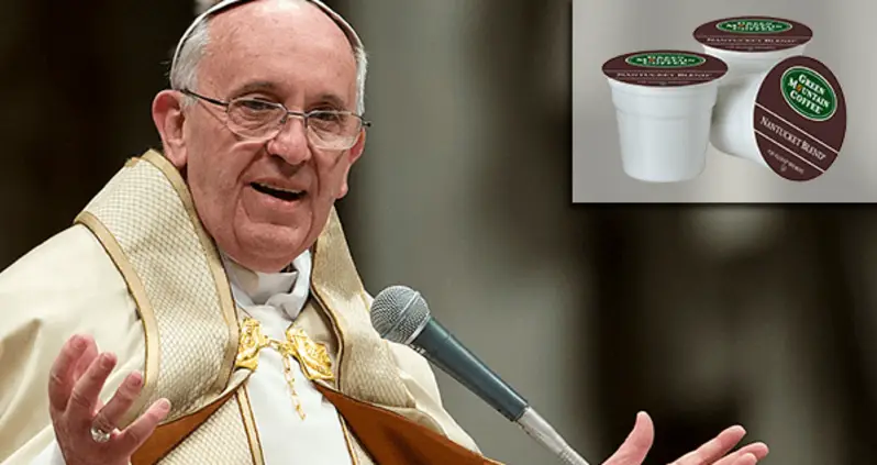 Pope Urges God To Stop Using K-Cups