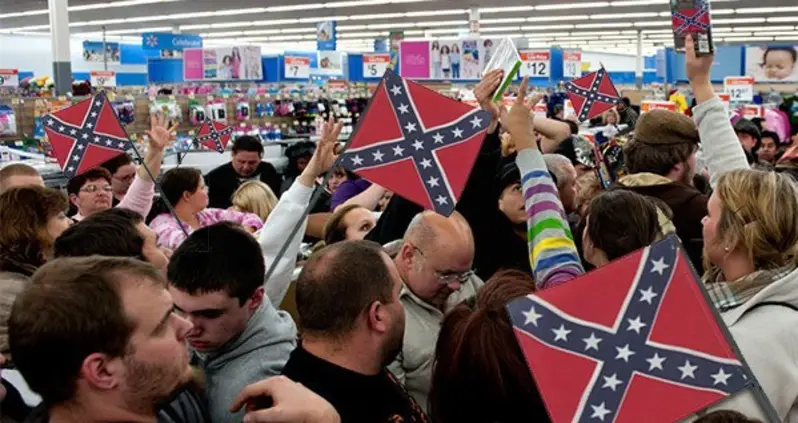 Walmart Opens Early For Confederate Flag Blowout Clearance Sale