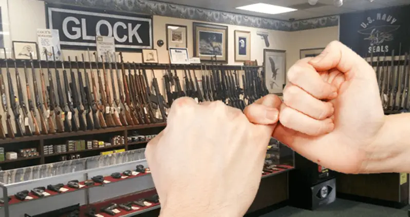 Study: 43% Of Gun Stores Fail To Conduct Background Pinky Swears