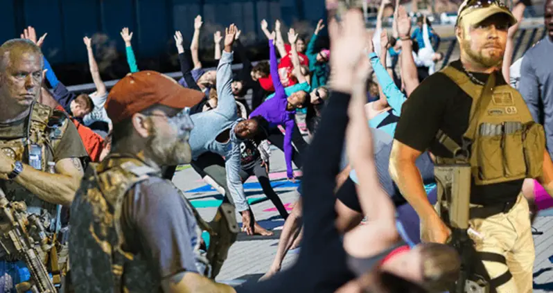 Oath Keepers Lead Donation-Based Vinyasa Yoga Class In Ferguson