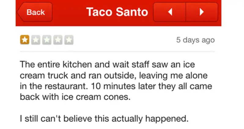 30 Side-Splitting Yelp Reviews That Get 5 Stars For Creativity