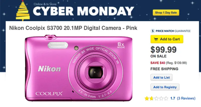 Pink Nikon Coolpix S3700: “I Wouldn’t Buy Me Either”
