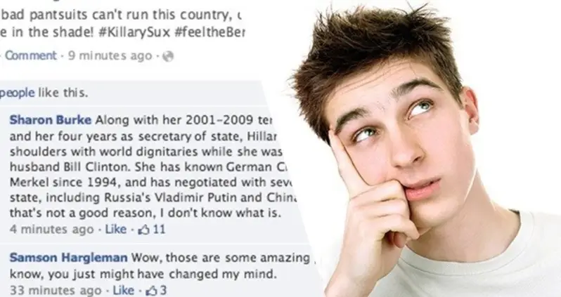 Sanders Fan Actually Changes Mind After Hearing Compelling Clinton Facebook Argument