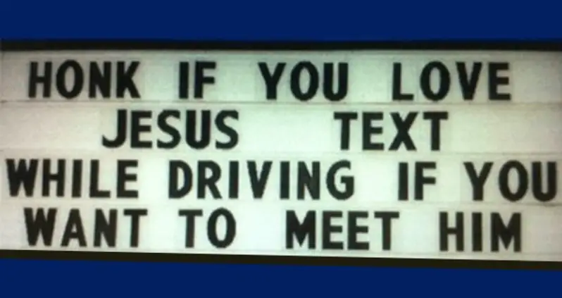 50 Funny Church Signs That Almost Make Going To Church Worth It