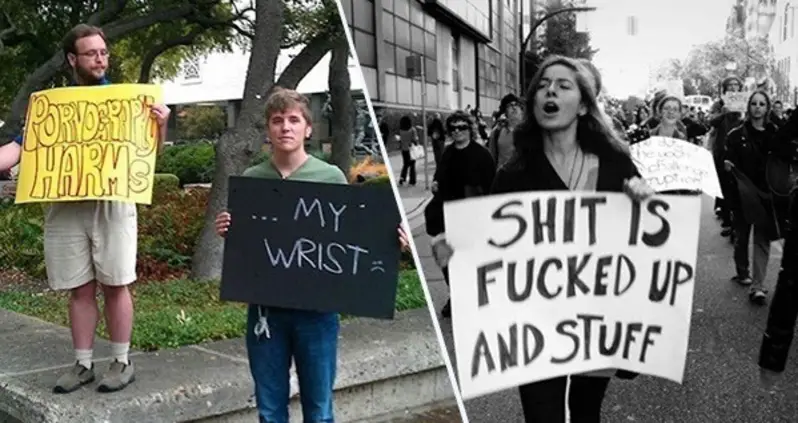 33 Funny Protest Signs That Show Words Always Win