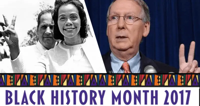 Mitch McConnell Says He’s Simply Honoring Black History By Repeating It
