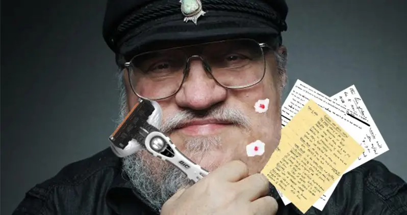 George R. R. Martin Shaves Off Beard, Finds Missing Last Chapter Of “Winds Of Winter”