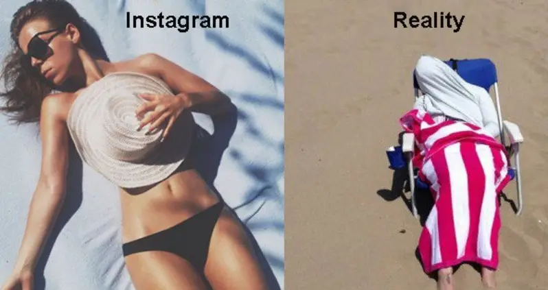 32 Instagram Vs. Real Life Photos That Pull Back The Curtain Of Deception