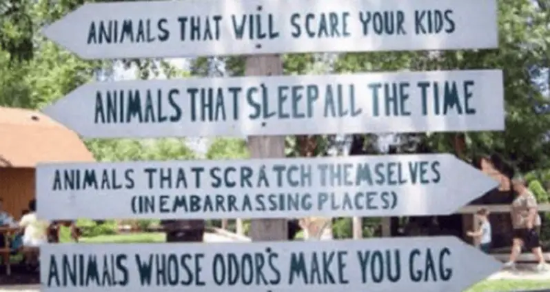 40 Zoo Signs That Prove You Don’t Need To Touch The Animals To Laugh At Them
