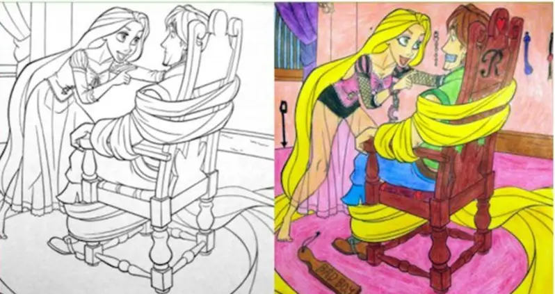 36 Dirty Coloring Book Pictures That Are So Outside The Lines That They Can’t Even See The Lines