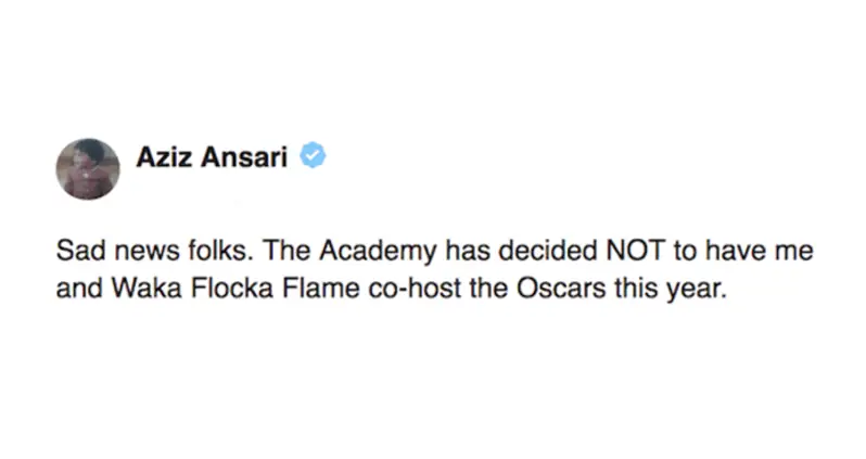 28 Aziz Ansari Tweets That Prove He’s The Master Of Twitter