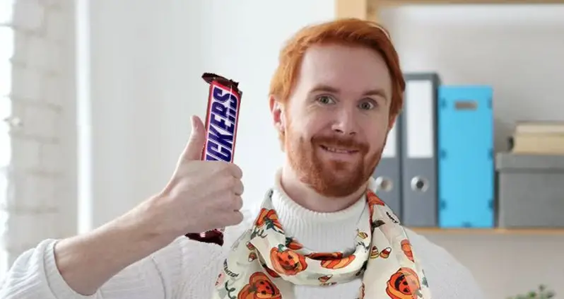 Single Neighbor Giving Out King Sized Candy Bars A Little Too Happy To See Children At His Door