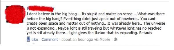 Dumbest Facebook Statuses Science Is For Retards