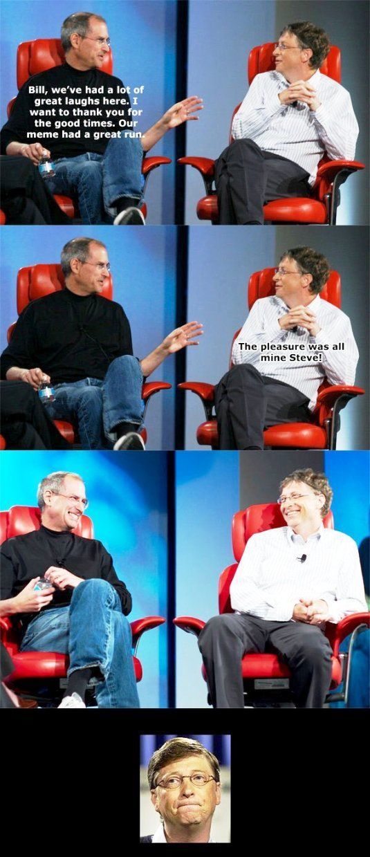 The End Of The Steve Jobs And Bill Gates Meme