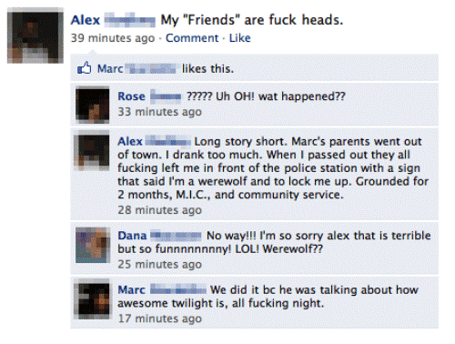 Funny Facebook Status Twilight Love