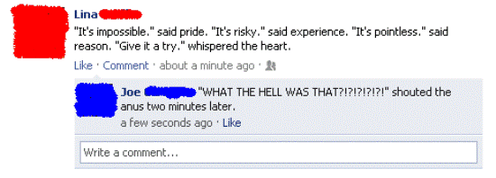 Hilarious Facebook Status Unexpected Turn