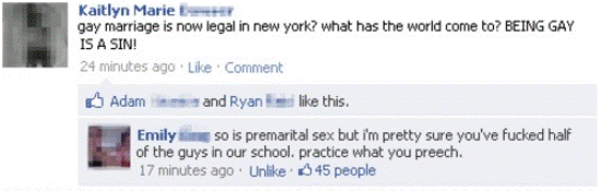 Facebook Gay Marriage