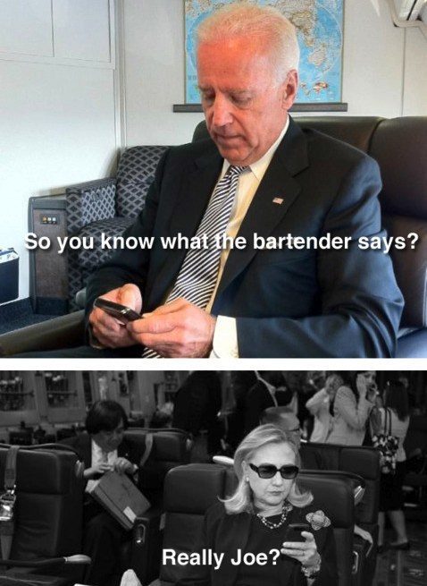 Hillary Clinton Texts On Joe Biden