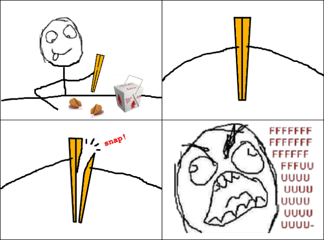 Classic Rage Comics Chop Sticks Rage