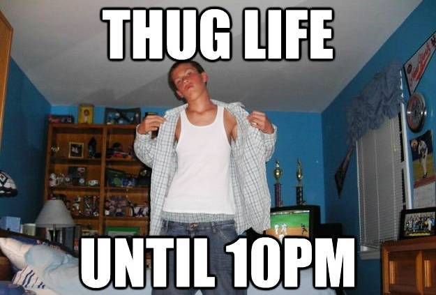 Suburban Hardass Meme Thug Life