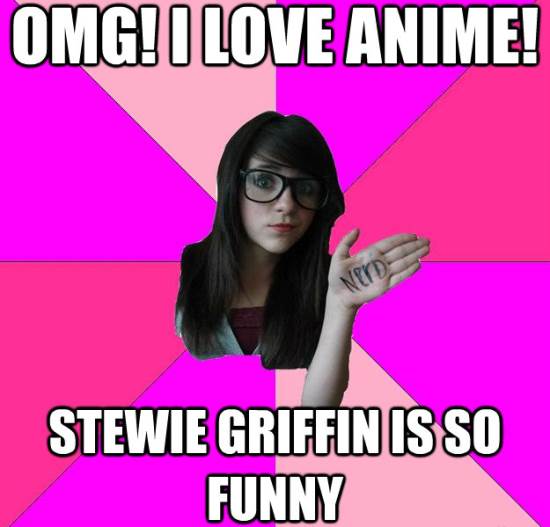 Scene Girl Nerd Meme Anime