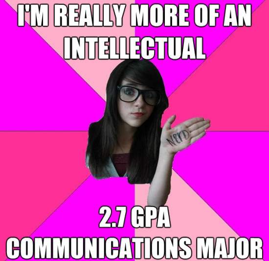 Scenester Nerd Girl Meme Intellectual