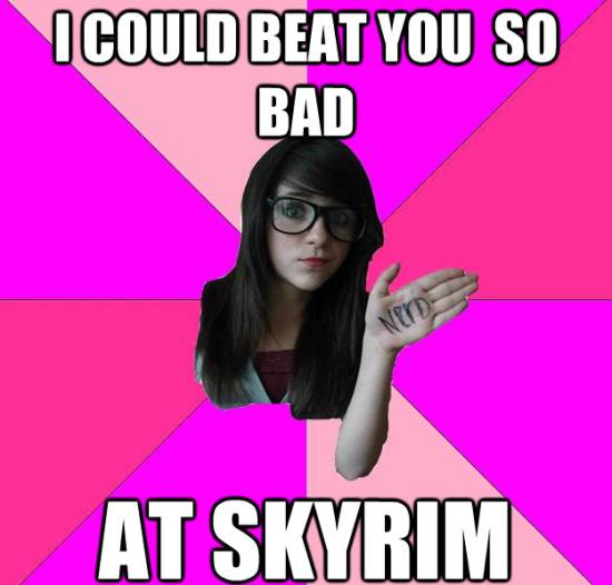 Scenester Nerd Meme Skyrim