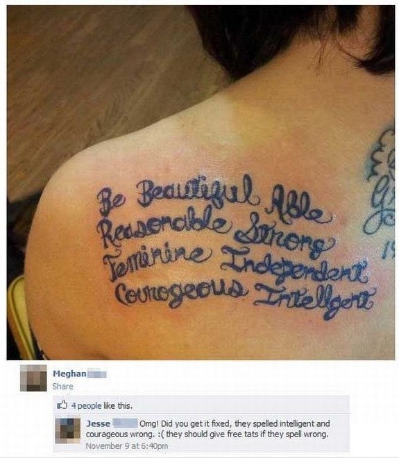 Misspelled Tattooed