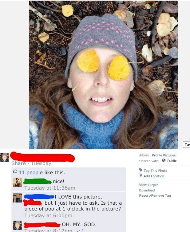 Hidden Poo On Facebook