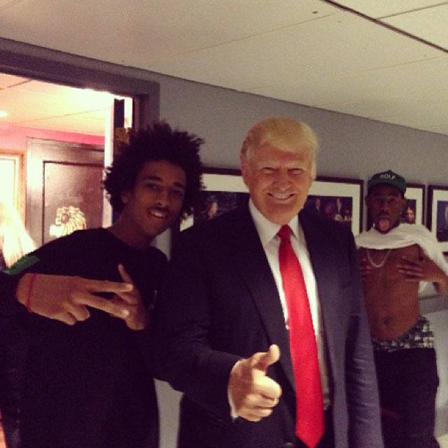 Photobombing Donald Trump