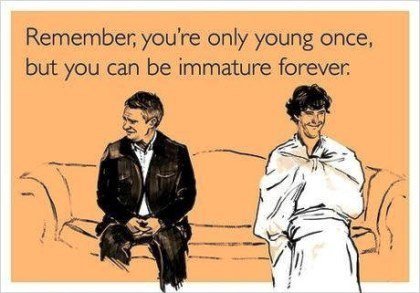 Immature Forever Ecard