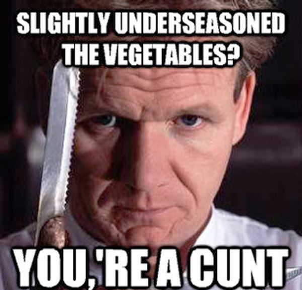 Gordon Ramsay Calling People The C Word