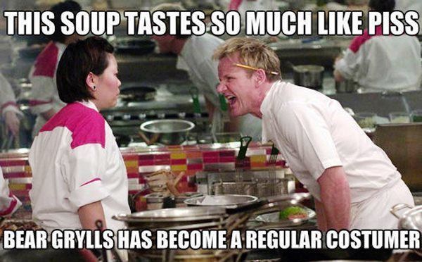 Gordon Ramsay Meme About Bear Grylss