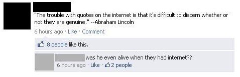 Facebook Comments Abraham Lincoln Quote