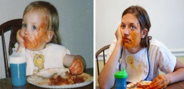 Childhood Photo Spaghetti