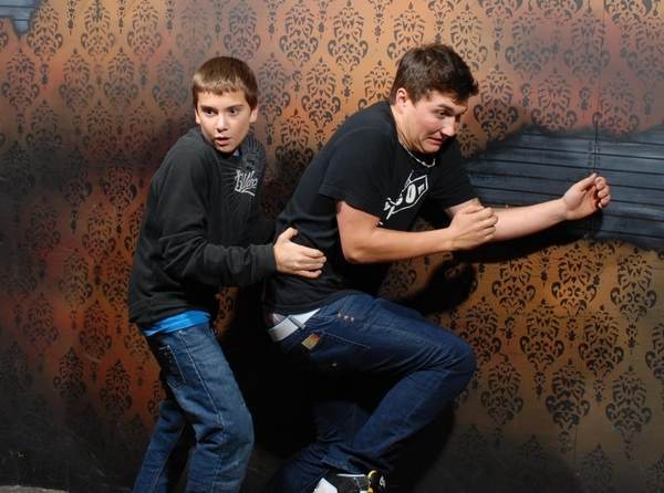 Scared Bro Running At Haunted House