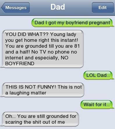 Text Pranks Dad