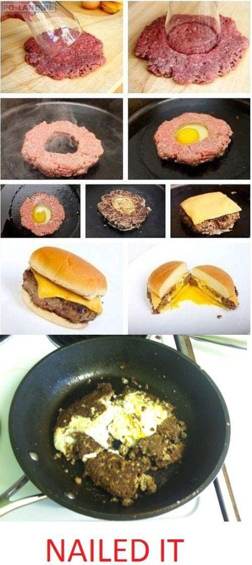 Pinterest Projects Nailed It Egg Hamburgers