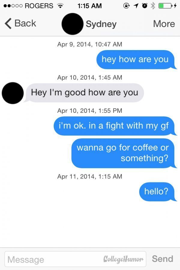 Tinder Lines Girlfriend Fight