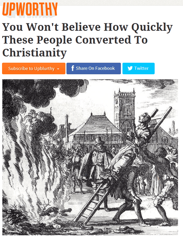 Upworthy On The Spanish Inquisition