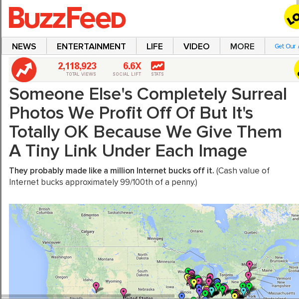 Somebody Else's Completely Surreal Photos We Profit Off Of But It's Totally OK Because We Give Them A Tiny Link Under Each Image