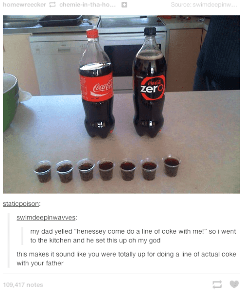 Dad Wants To Do A Line Of Coke